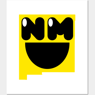 New Mexico States of Happynes- New Mexico Smiling Face Posters and Art